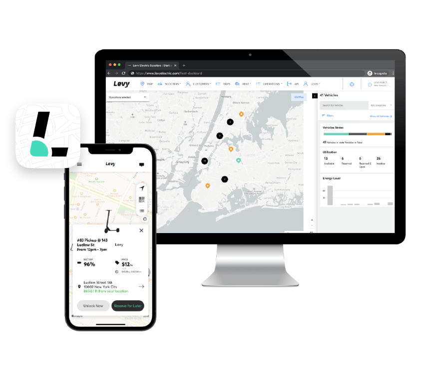LevyFleets Dashboard and Mobile App